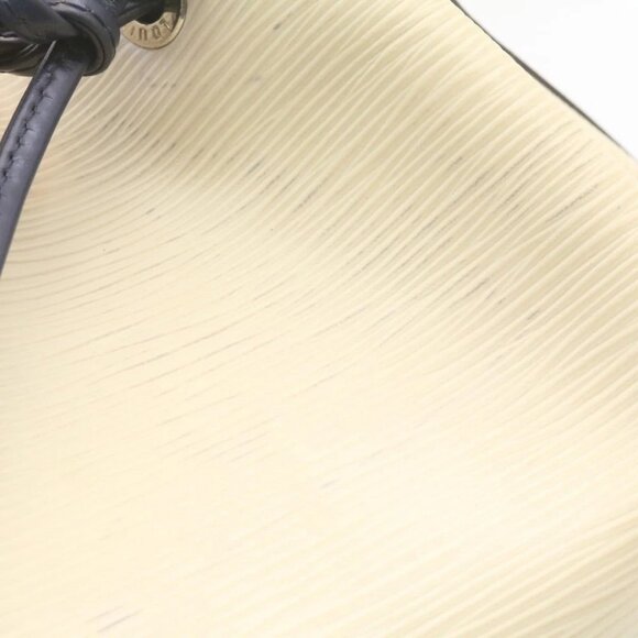 LOUIS VUITTON Epi Petit Noe Bicolor Shoulder Bag White Navy M40881 LV Auth 23256 - Picture 5 of 14